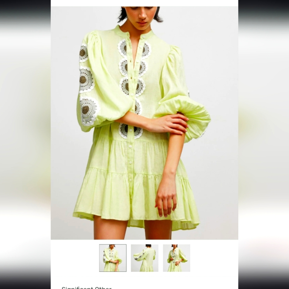 Significant Other Mylah Mini Dress Citron